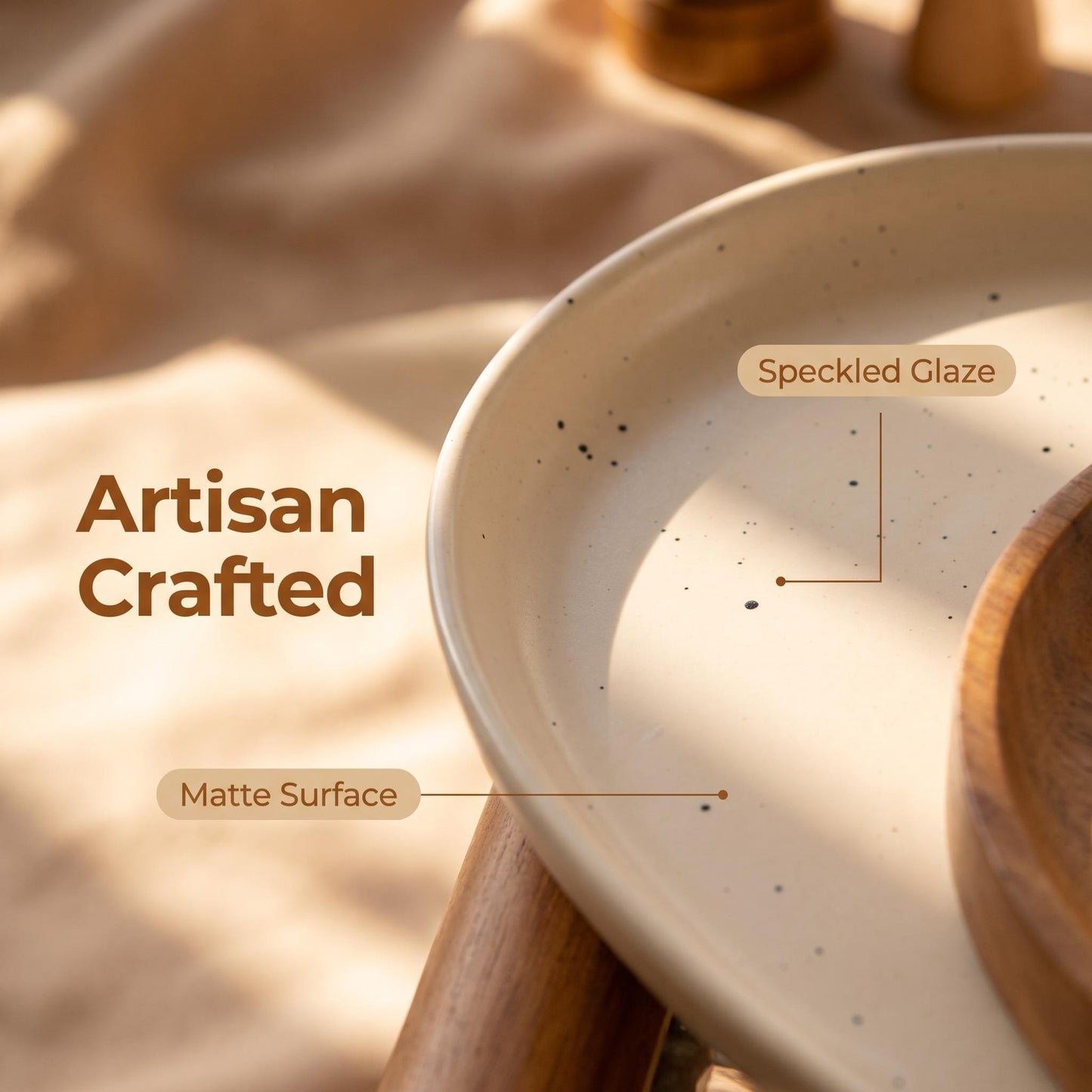 Speckled Stoneware Oval Platter