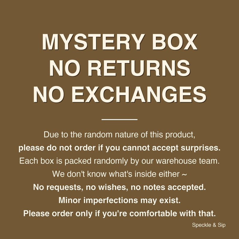 Artisanal Hand Fired Tableware Mystery Blind Box, Clearance One-Of-A-Kind Pieces Random Delivery, No Returns or Exchanges