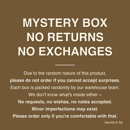 Artisanal Hand Fired Tableware Mystery Blind Box, Clearance One-Of-A-Kind Pieces Random Delivery, No Returns or Exchanges