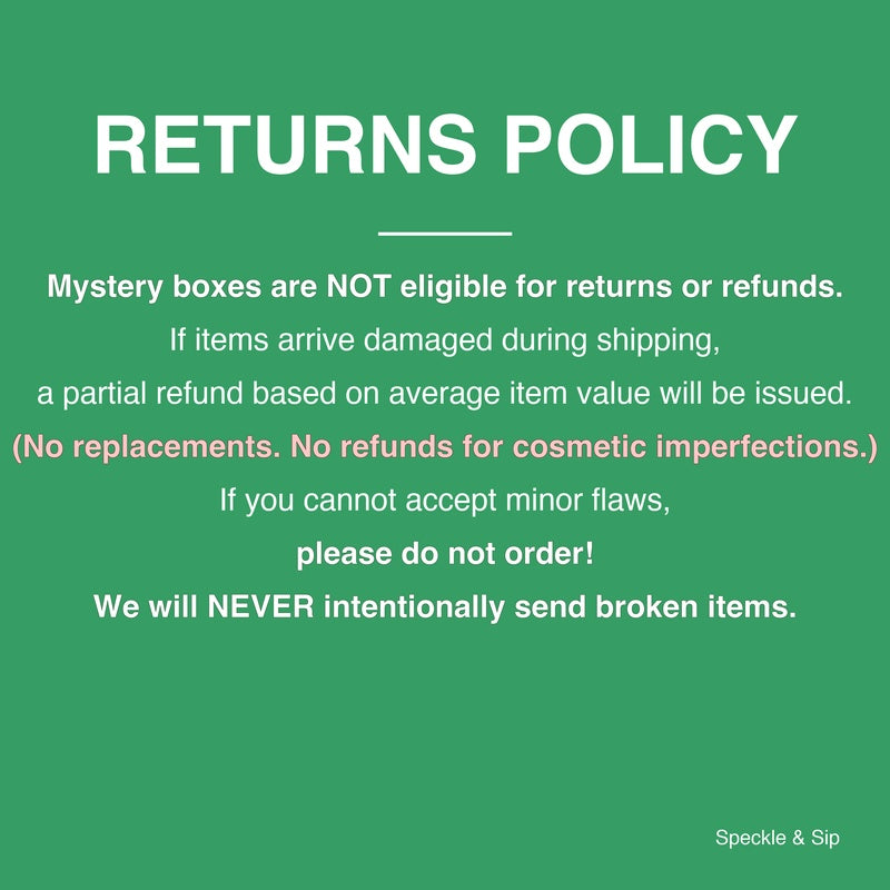 Artisanal Hand Fired Tableware Mystery Blind Box, Clearance One-Of-A-Kind Pieces Random Delivery, No Returns or Exchanges