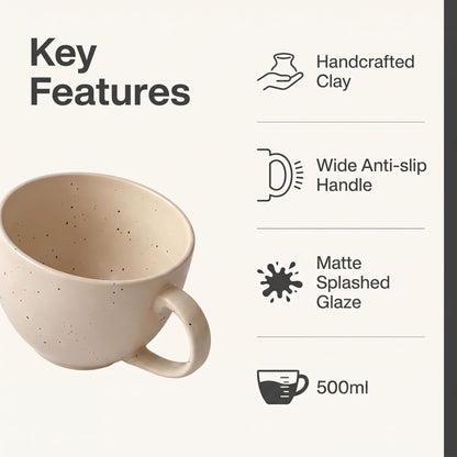 Handmade Speckled Ceramic Mug