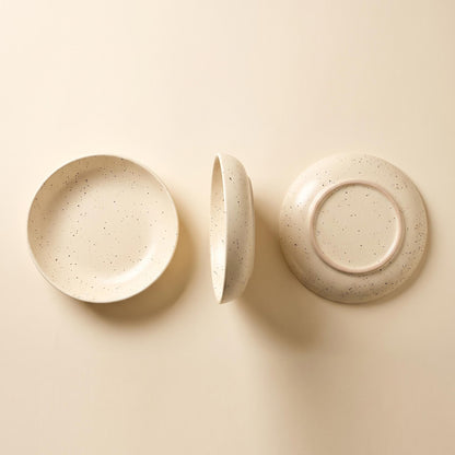Speckled Matte Ceramic Bowl Plate