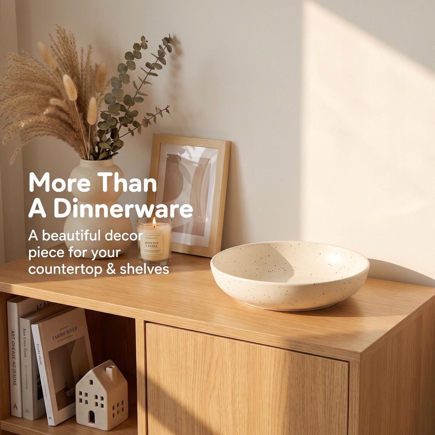 Speckled Matte Ceramic Bowl Plate