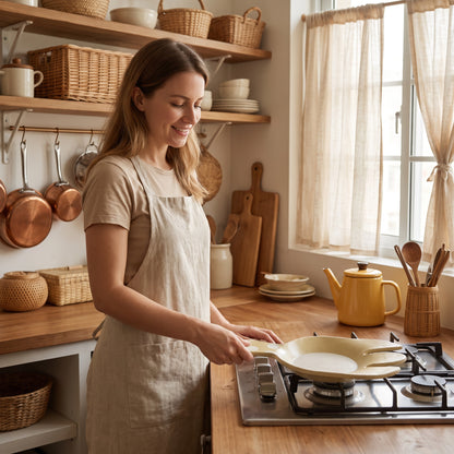 Rabbit Ear Stoneware Frying Pan