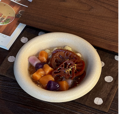 Matte Beige Ceramic Deep Plate | Wide Rim Salad Breakfast Bowl, Oven & Dishwasher Safe