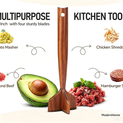 Teak Wood Meat Chopper