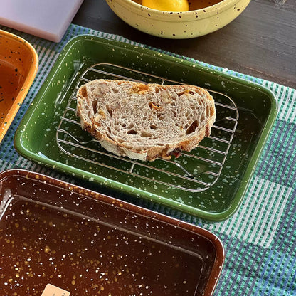 Speckled Stoneware Baking Pan