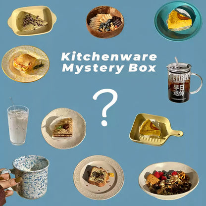 Artisanal Hand Fired Tableware Mystery Blind Box, Clearance One-Of-A-Kind Pieces Random Delivery, No Returns or Exchanges